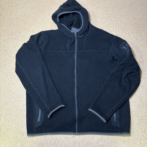 Arc'teryx Covert Hoody Fleece Jacket - Black - Size Large - Picture 1 of 7